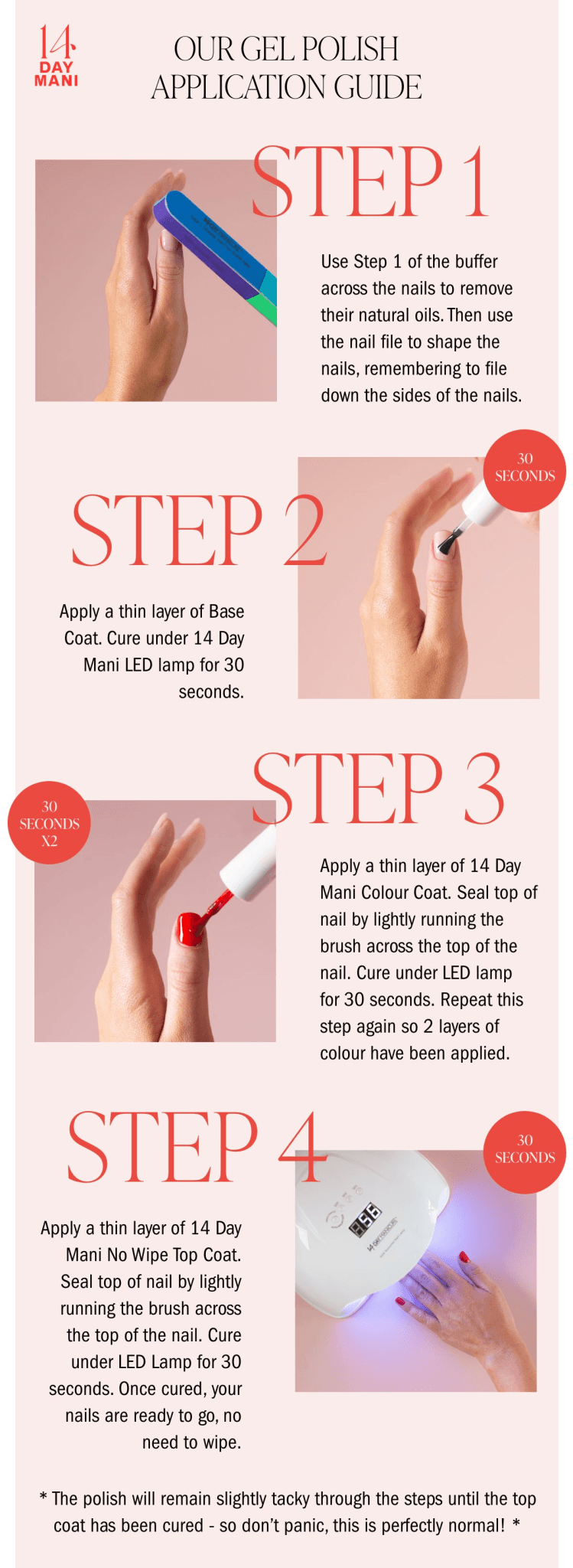 14 Day Manicure Gel Polish Application Guide Mobile