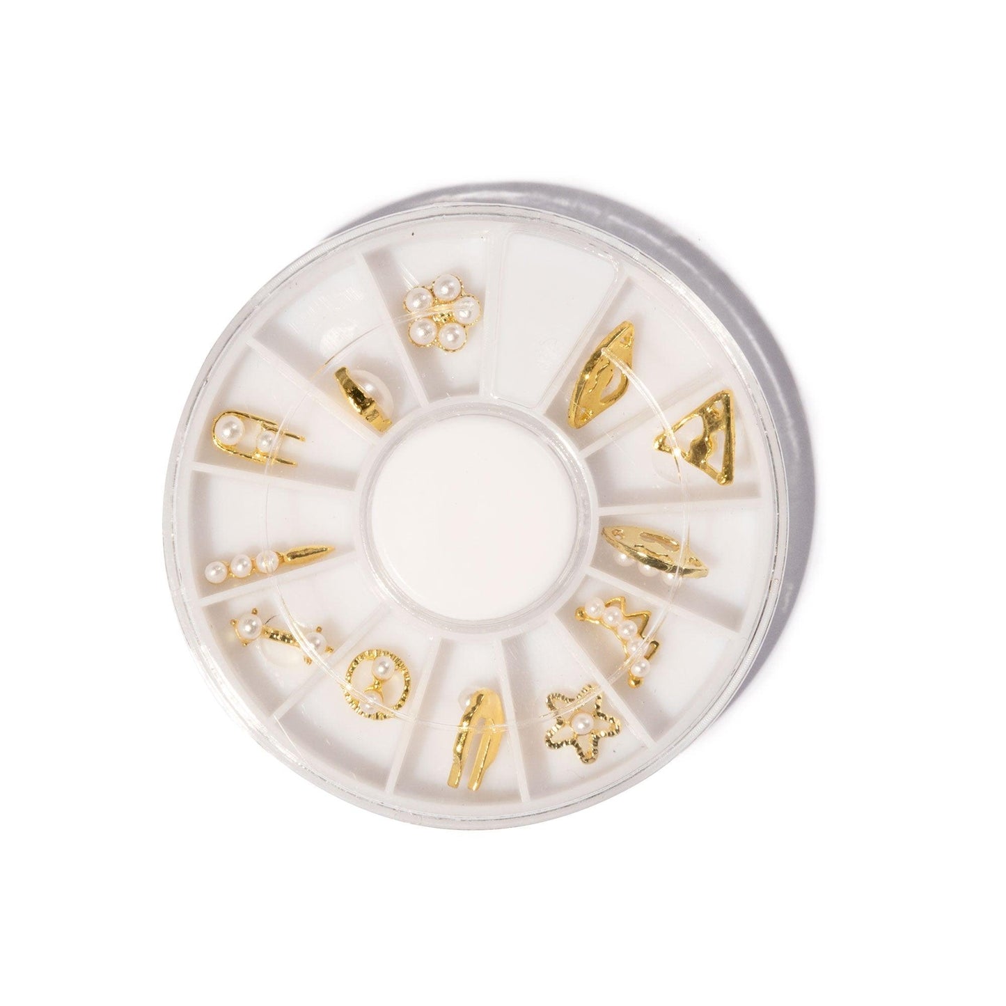 12pcs Alloy Jewellery Pearls - 14 Day Manicure - 1