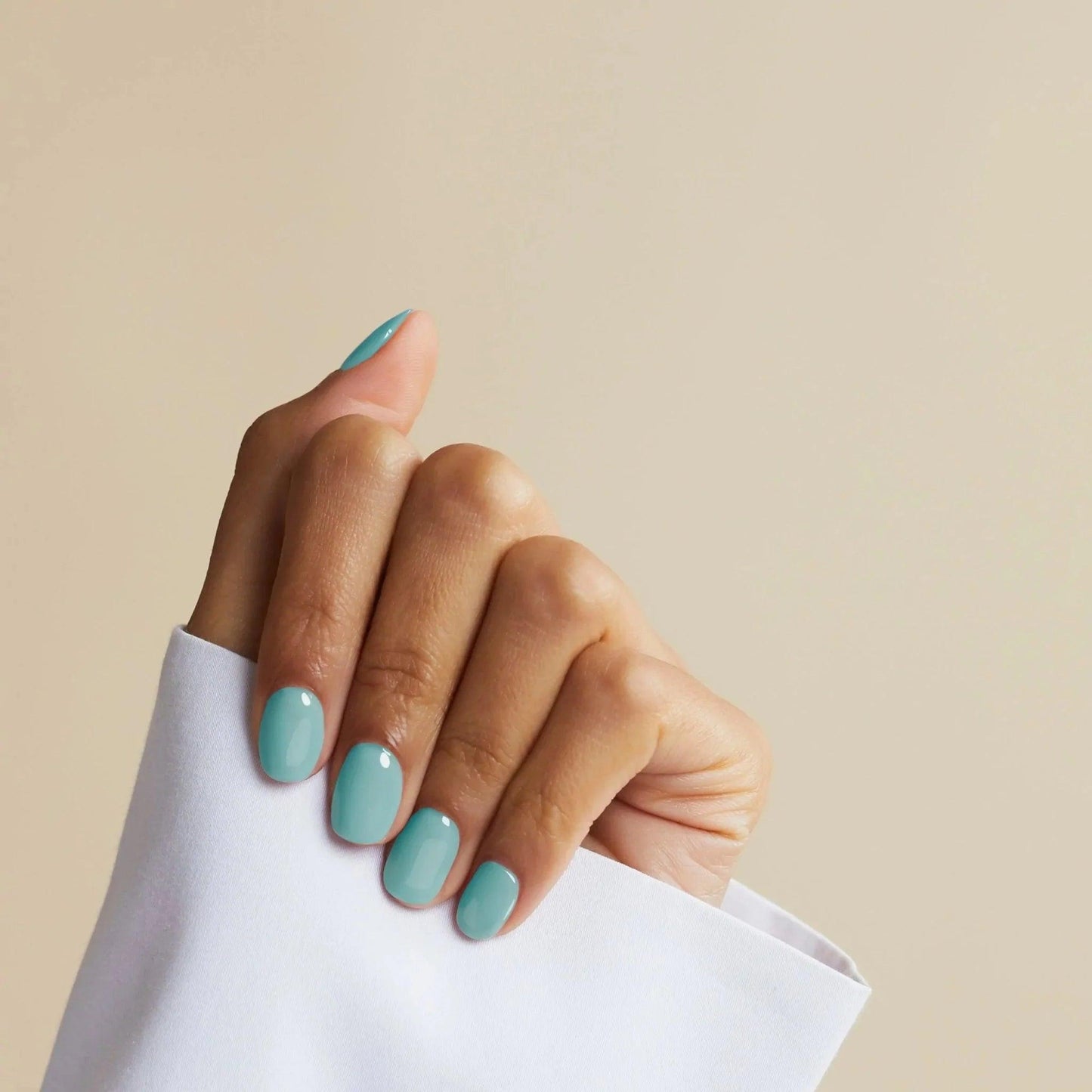 Ocean Blue - Gel Polish - 14 Day Manicure - On Hand