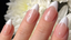 Oat Milk – French Tip Bridal Nails with Subtle Pearl Detail from 14 Day Mani – A sheer pink-toned base with crisp white French tips, finished with a delicate single pearl accent on each nail. A clean and classic bridal look with a soft, milky finish.