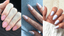'A TOUCH OF ROSE', 'WEDDING DAY', & 'LAVENDER HAZE' HEMA-FREE GENTLE GELS NAIL POLISH ON THREE DIFFERENT HANDS