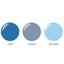 A variation of breezy blue builder gel tones, ideal for DIY nail art or minimalist nails.