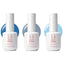 HEMA-free blue builder gel trio for clean, sky-inspired manicures.