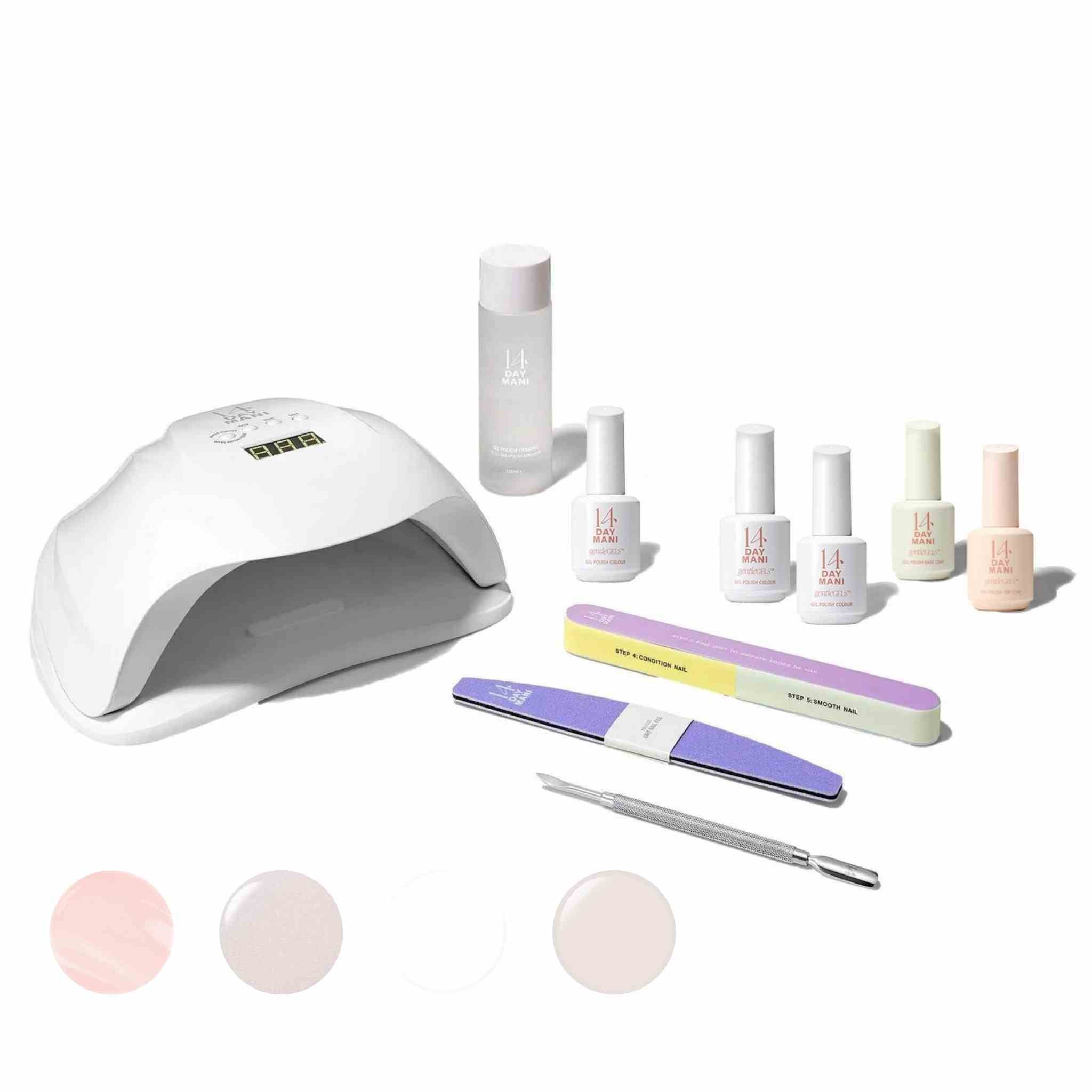HEMA-free bridal gel polish kit for at-home nails.