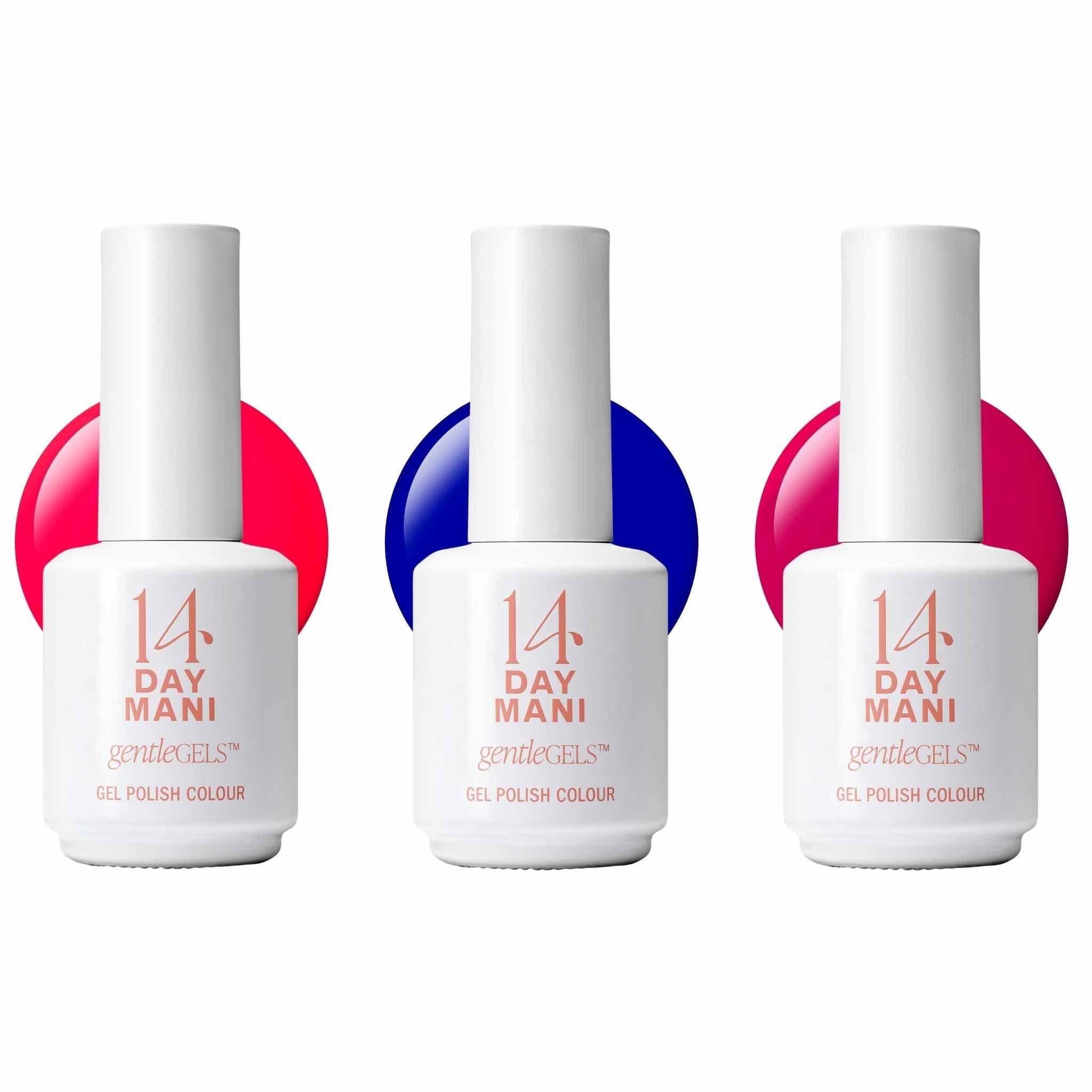 14 Day Mani - Festival Fever Gel Polish Trio – Bright Summer Colours