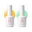 Glow & Go Duo - pastel green and tangerine orange gel polish shades