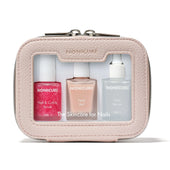 Nonicare nail care set in a pink case on a white background