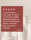 Product review card with text about 14 Day Mani nail polish on a blurred background.