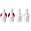 Four bottles of 14 Day Mani nail polish on a white background