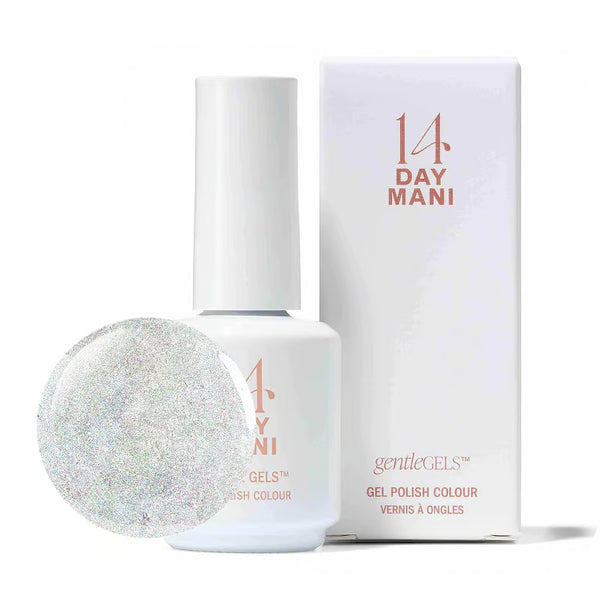 Frostbite – Icy Silver Glitter HEMA-Free Gel Nail Polish 10ml