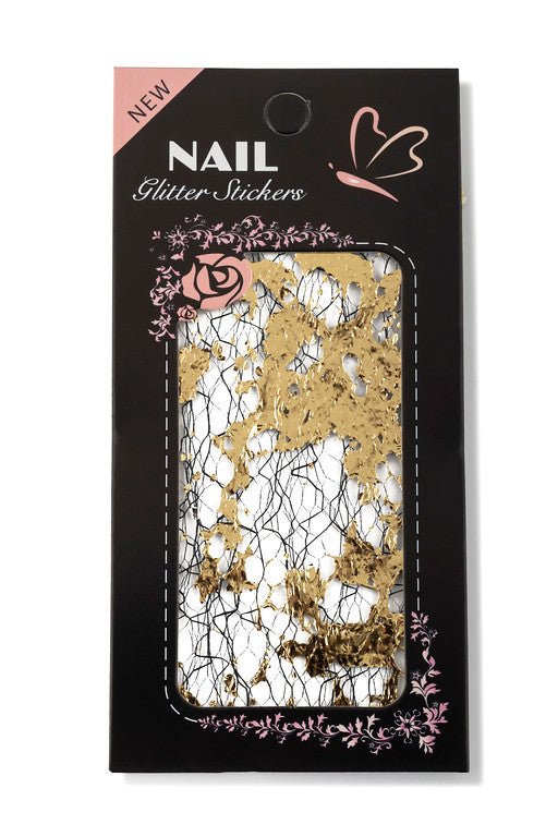 Nail Glitter Stickers (Gold) - 14 Day Manicure - 1